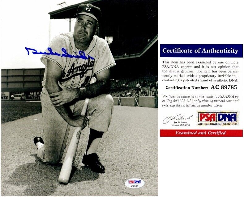 Duke Snider Signed - Autographed LA Los Angeles Dodgers 8x10 Photo Poster painting + PSA/DNA COA