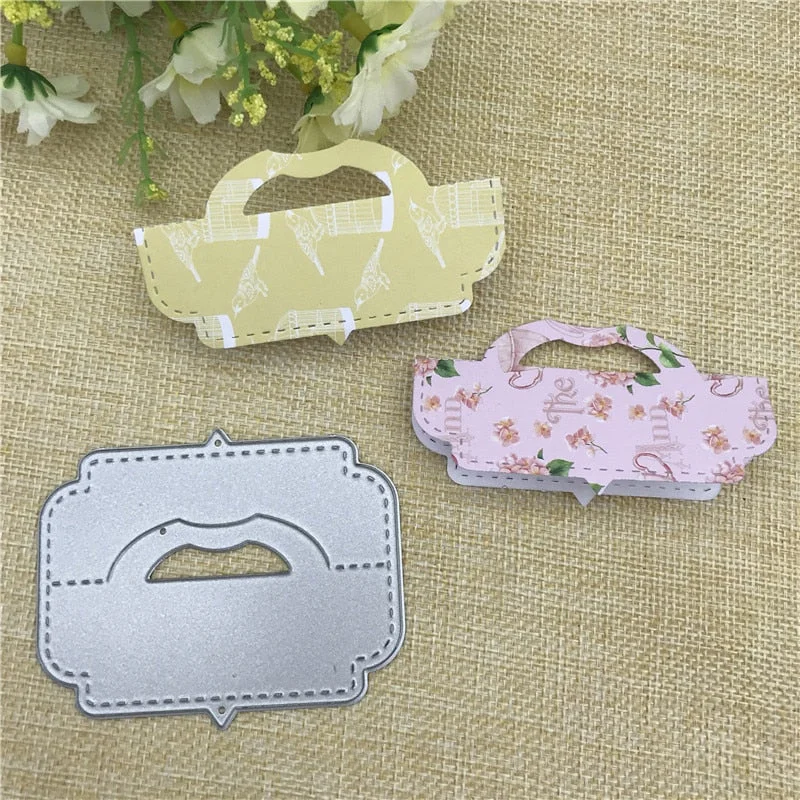 Cards box pack bag topper head handle Metal Cutting Dies For DIY Scrapbooking Album Embossing Paper Cards Decorative Crafts