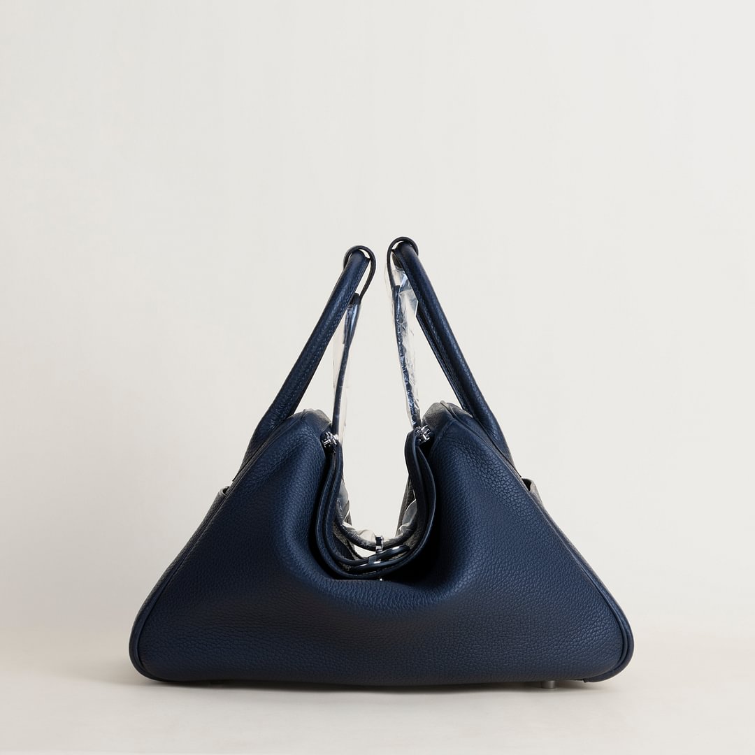 Lindy 30cm Clemence leather 2Z Blue nuit PHW