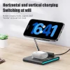 Foldable RGB Wireless Charger for iPhone 15 14 13 12 Pro LED Dock Station for Apple Watch S9 Ultra 2 AirPods Pro IWatch Holder SIKAI CASE