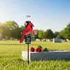 Solar Cardinal Memorial Stakes with LED Light Grave Memorial Plaque Stake Weatherproof Easy To Install Sympathy Gift for Loss of Mother Mom Grandma