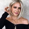 White Blone Short Hair Wig