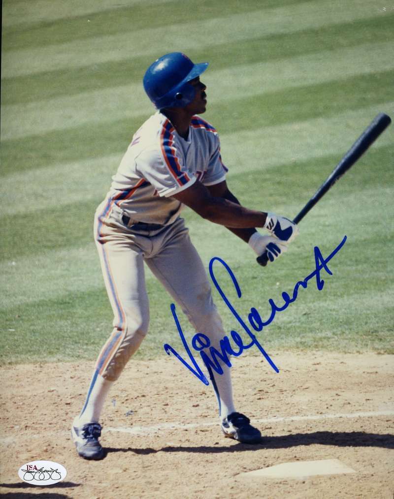 Vince Coleman Mets Jsa Sticker Signed Original Image 1/1 8x10 Photo Poster painting Autograph