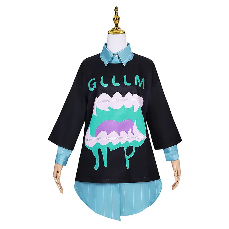 Jellyfish Can&lsquo;t Swim In The Night (2024) Watase Kiwi Black Outfits Cosplay Costume Halloween Carnival Suit