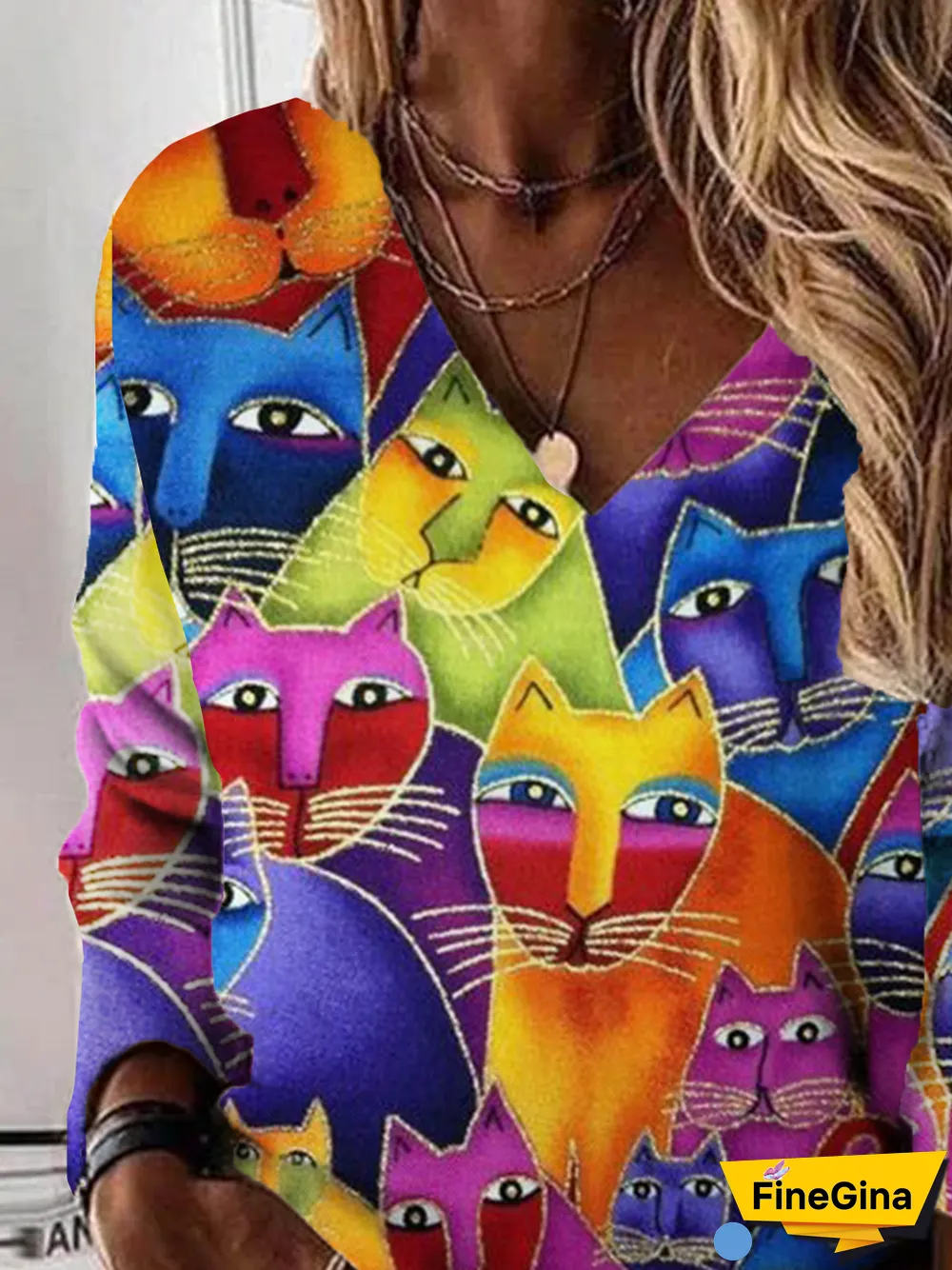 V Neck Sweatshirts