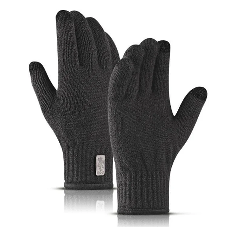 Comstylish Men's Knitted Touch Screen Warm Gloves