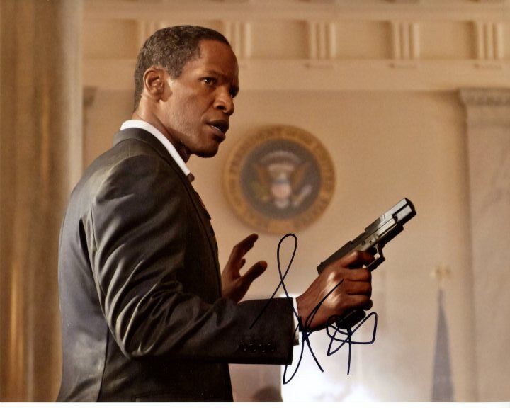 JAMIE FOXX signed autographed WHITE HOUSE DOWN PRESIDENT SAWYER Photo Poster painting