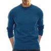 Men's Solid Color Bottoming Round Neck Casual Sweater