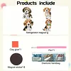 4PCS 2D/plat acrylique DIY art diamant kit d&rsquo;aimants pour aimants Beagle design DIY art r&eacute;frig&eacute;rateur magn&eacute;tique autocollant diamant art d&eacute;coration r&eacute;frig&eacute;rateur bo&icirc;te aux lettres d&eacute;coration maison bricolage