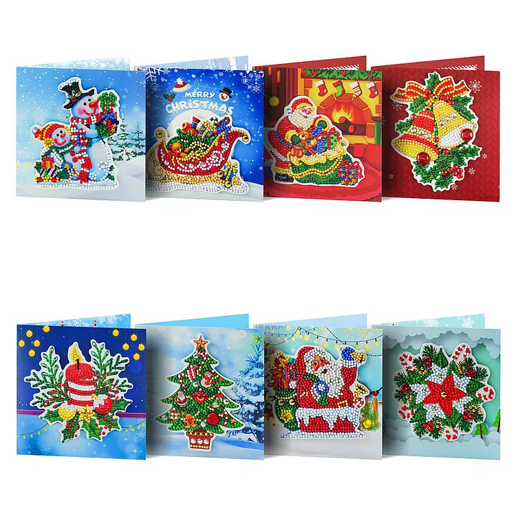 Christmas Greeting Cards - DIY Diamond Painting