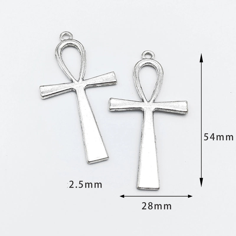 10 Pcs/package Retro Cross Alloy Plating Pendant Jewelry Accessories