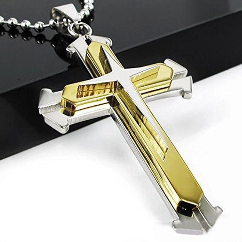 Minimalist Cross Alloy Plating Unisex Pendant Necklace