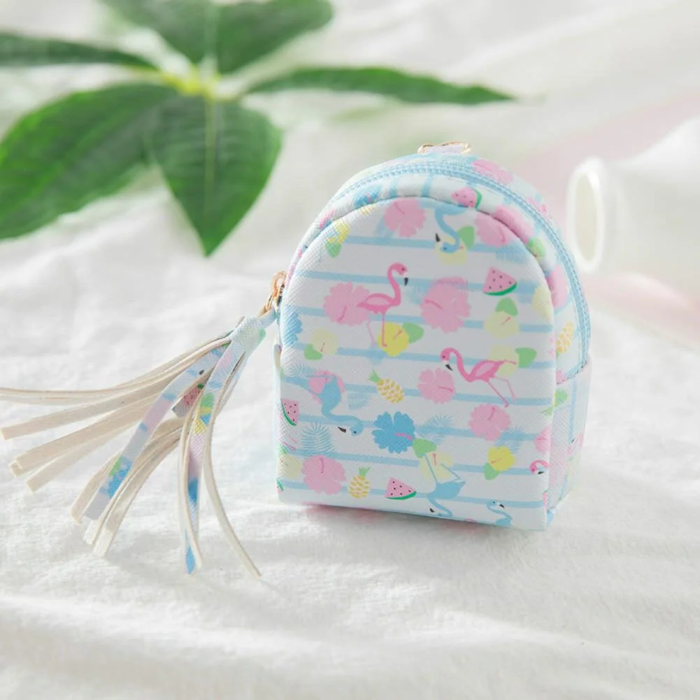 2019 Baby Summer Clothing Cute Women Girl Kids Coin Purse Mini Flamingo PU Zipper Wallet Key Holder Little Pouch kid Gifts
