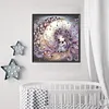 Elfe fille-partiel sp&eacute;cial diamant peinture-30 * 30cm