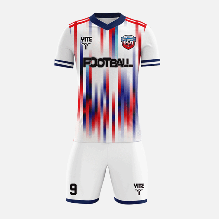 YITE | YTZQ010-White And Red Soccer Uniforms