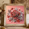 Rote Rose speziell geformte 5D DIY Teilbohrer-Diamant-Mal-Set 30x30cm