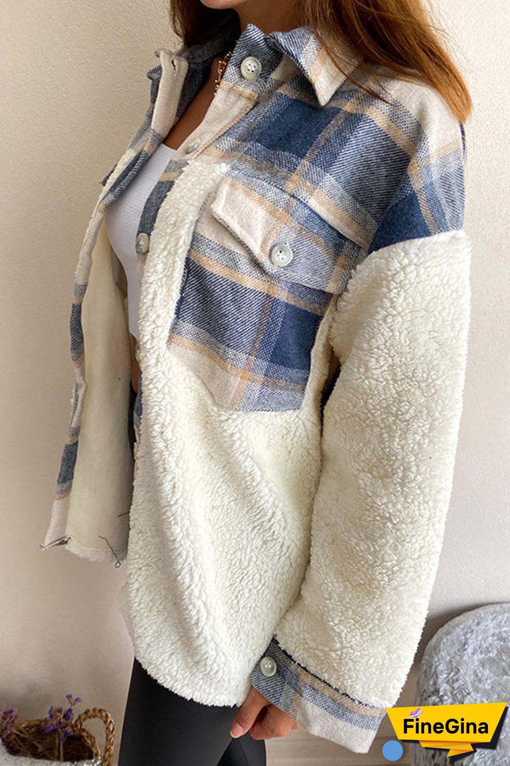 All Your Own Plaid Sherpa Jacket
