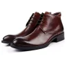 Classic men leather ankle boots