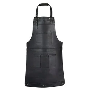 pornhint Pornhint Black Top Grain Handmade Leather Apron Butcher Apron -Cook Apron -BBQ Apron -Blacksmith Apron - Christmas Gift Black Grill Apron Gift Unisex
