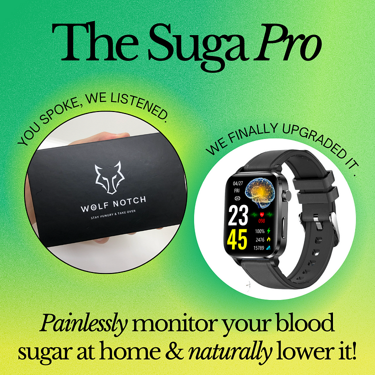 Wolfnotch The Suga Pro | Painless Blood Sugar Measurement & Laser Therapy Treatment