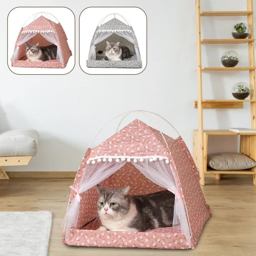 38x38x38cm Pet Hut Shelter With Screen Door