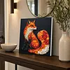 Framed Vulpes - DIY Button Art Painting Kit for Creativity DIY Pearl Dot Crafts for Gift Home Wall Decor 30*30CM
