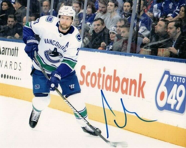 Vancouver Canucks Alexander Edler Autographed Signed 8x10 NHL Photo Poster painting COA #9