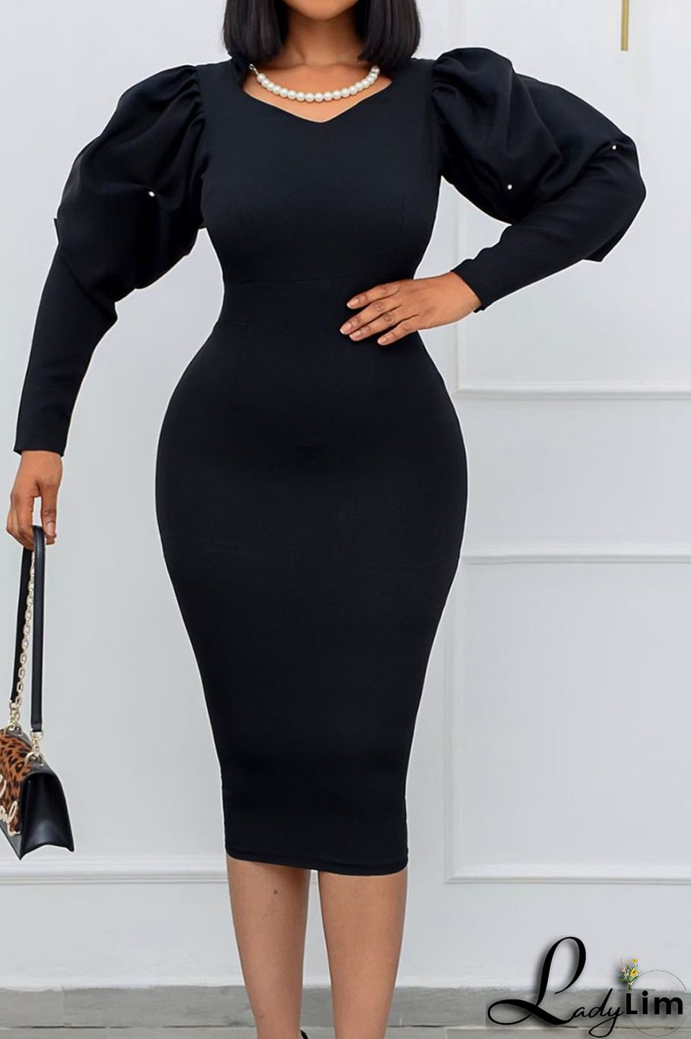 Red Casual Solid Split Joint Beading V Neck One Step Skirt Dresses