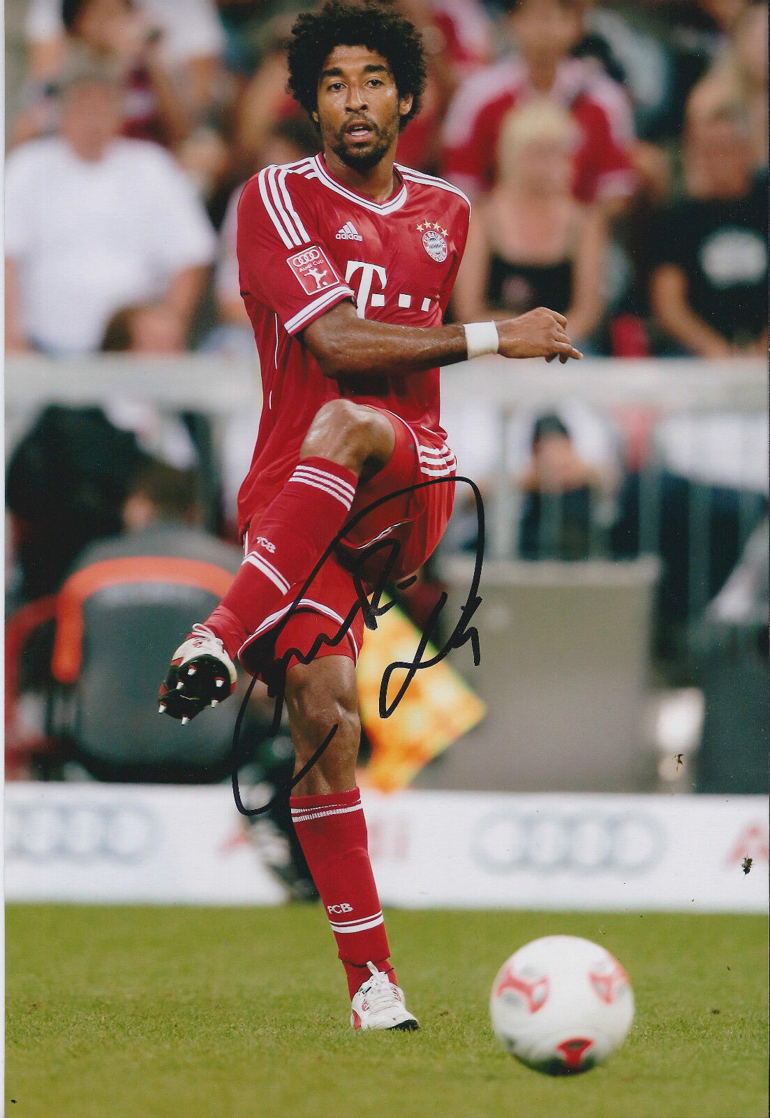 DANTE Signed Autograph Photo Poster painting AFTAL COA Bayern Munich BRAZIL Champions League