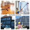 [US Local Warehouse] 11pcs Extended Window Cleaning Kit Easy To Use Telescopic Water Supply Brush Kit