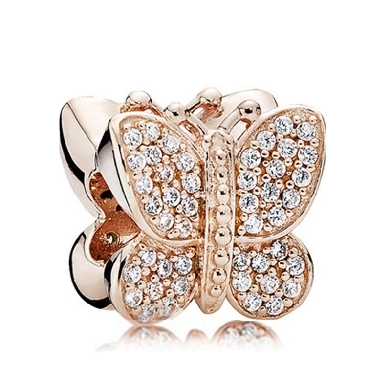 10 Pieces Cartoon Style Geometric Animal Metal Plating Inlay Rhinestones Jewelry Accessories