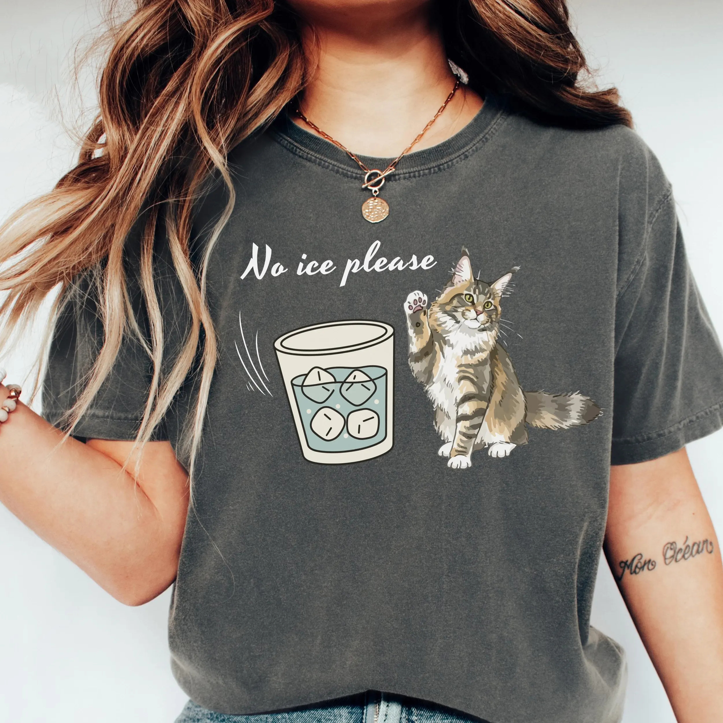 Comstylish Vintage No Ice Please Washed T Shirt