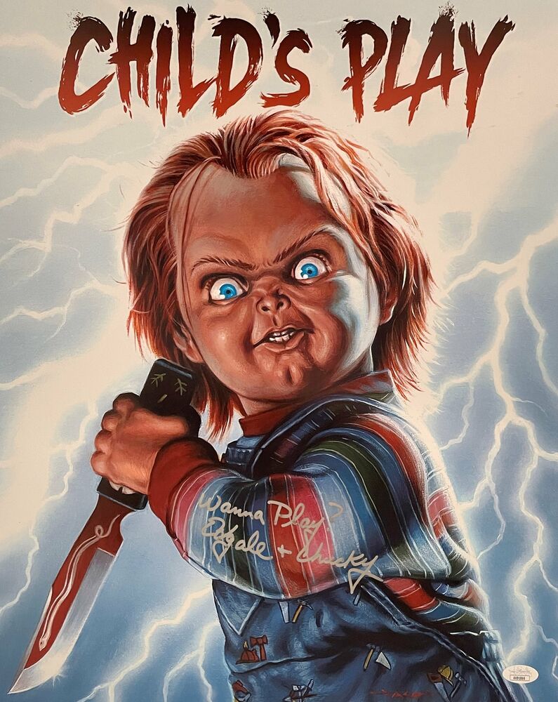 Ed Gale Signed 16x20 Photo Poster painting Child's Play Horror Autographed  4