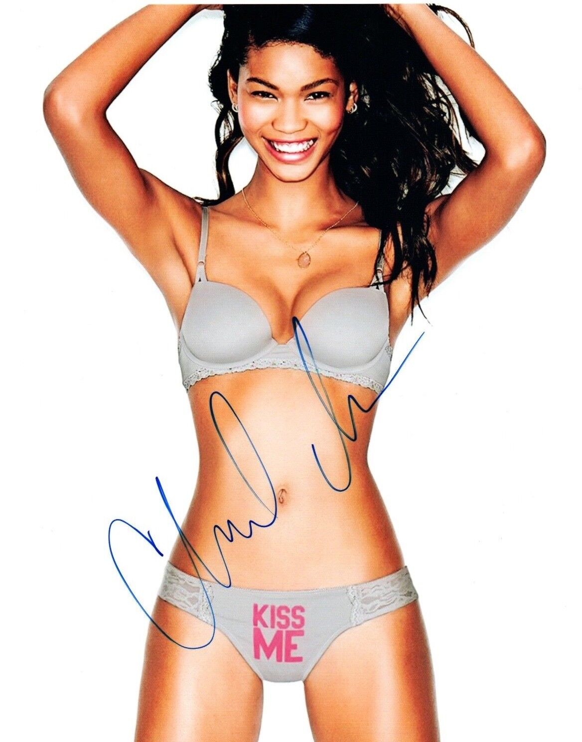 Chanel Iman Signed Autographed 8x10 Photo Poster painting Hot Sexy Model COA VD