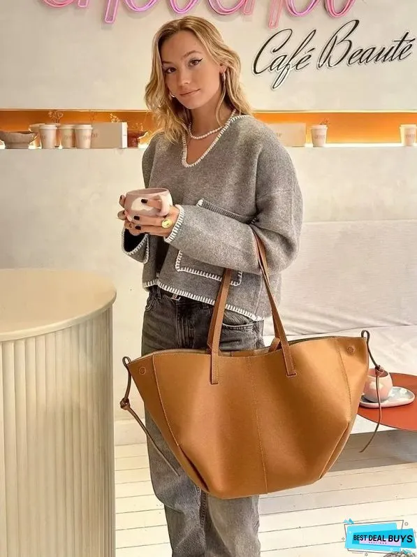 Double Pocket Knit V-Neck Sweater