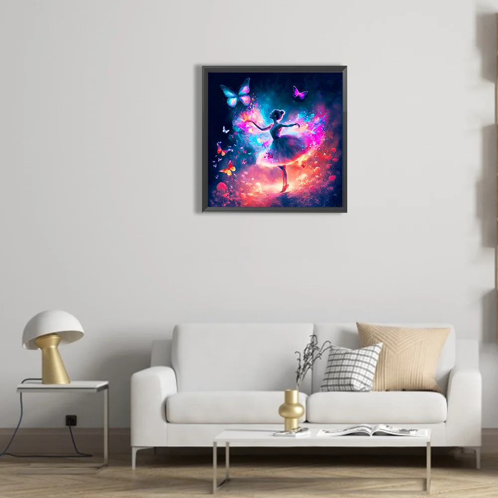 Diamond Painting - Full Round Drill - Ballet Dancer(Canvas|30*30cm)
