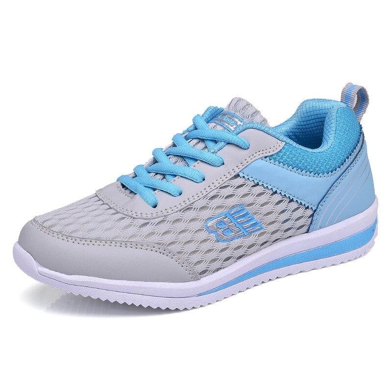 2021 Sneakers Women Shoes Flats Casual Ladies Shoes Woman Lace-Up Mesh Light Breathable Female zapatillas de deporte para mujer