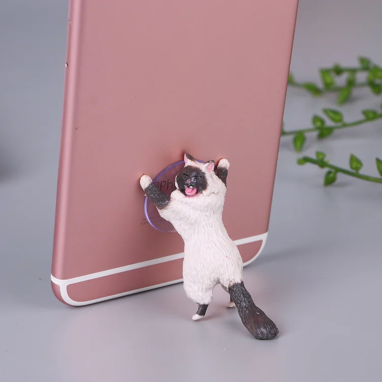 JOURNALSAY Cute Cat Desktop Stand Phone Holder Accessories For Mobile Phones PVC