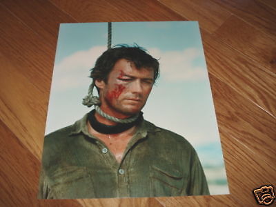 Clint Eastwood Western 8x10 Cast Color Promo Photo Poster painting