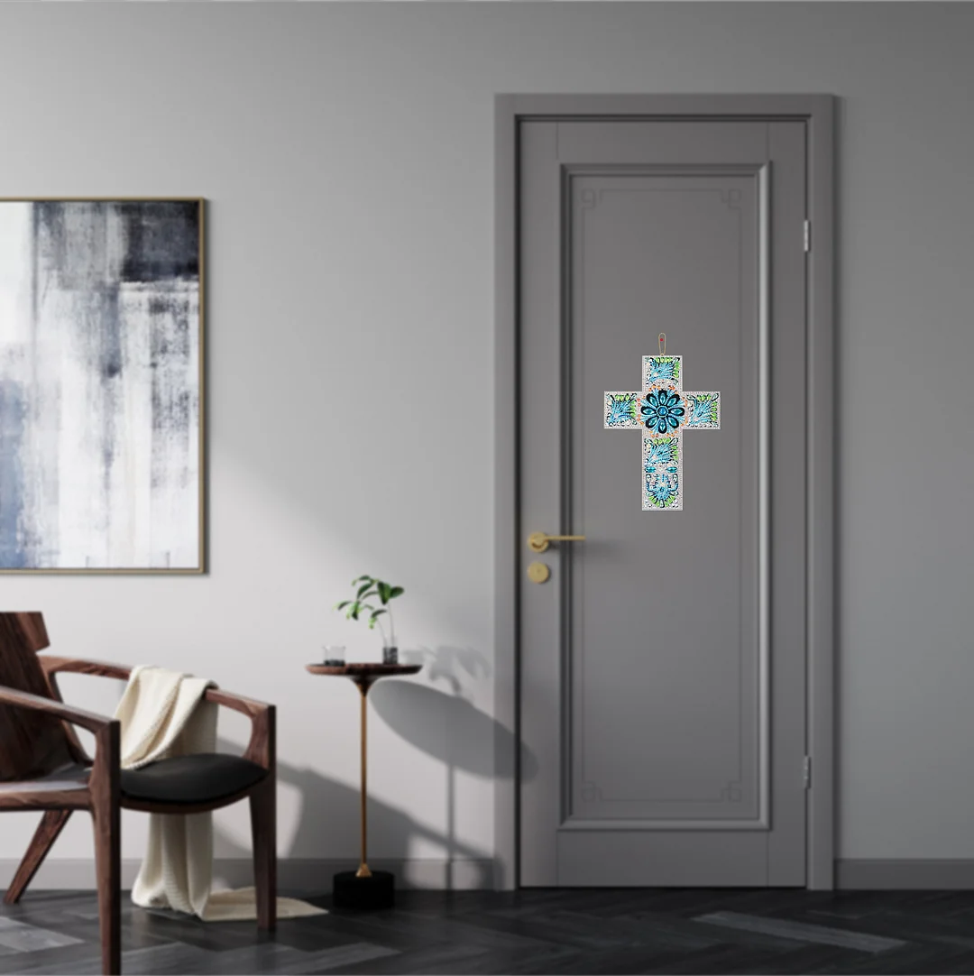 DIY Diamond Cross Home Decoration Pendant(Single Side)