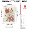Diamond Painting-DIY Sparkling Special Shaped Pearl Drill White and Red Daisies(30x40cm)