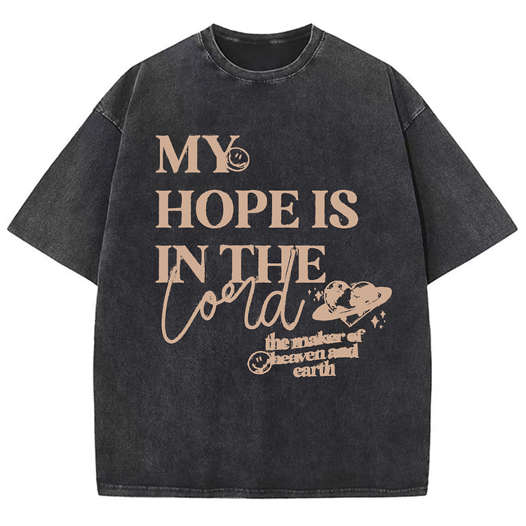 Sopula My Hope Is In The Lorld Unisex Washed T-Shirt