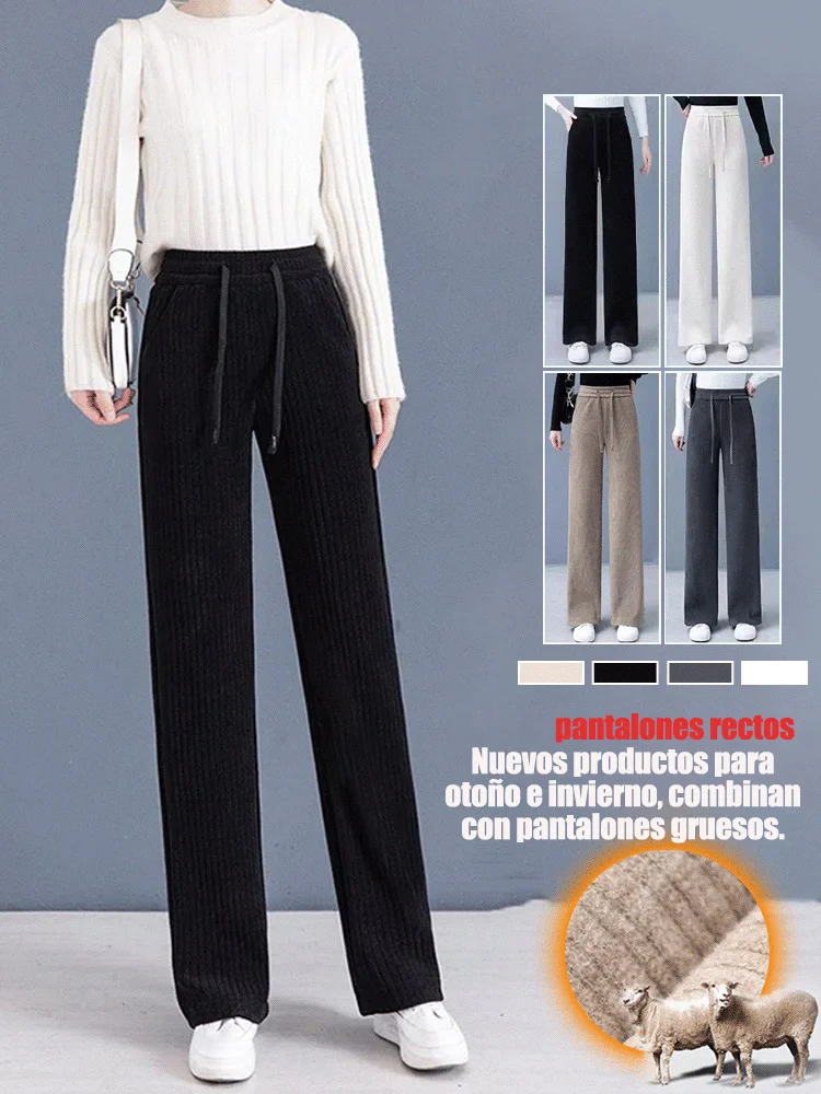 Pantalones de pierna recta