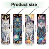 4Pcs Halloween Katze - 5d DIY Handwerk Lesezeichen