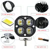 3 Inch LED Pods Work Light Bar White & Yellow 12V-48V Motorcycle Fog Lights 40W