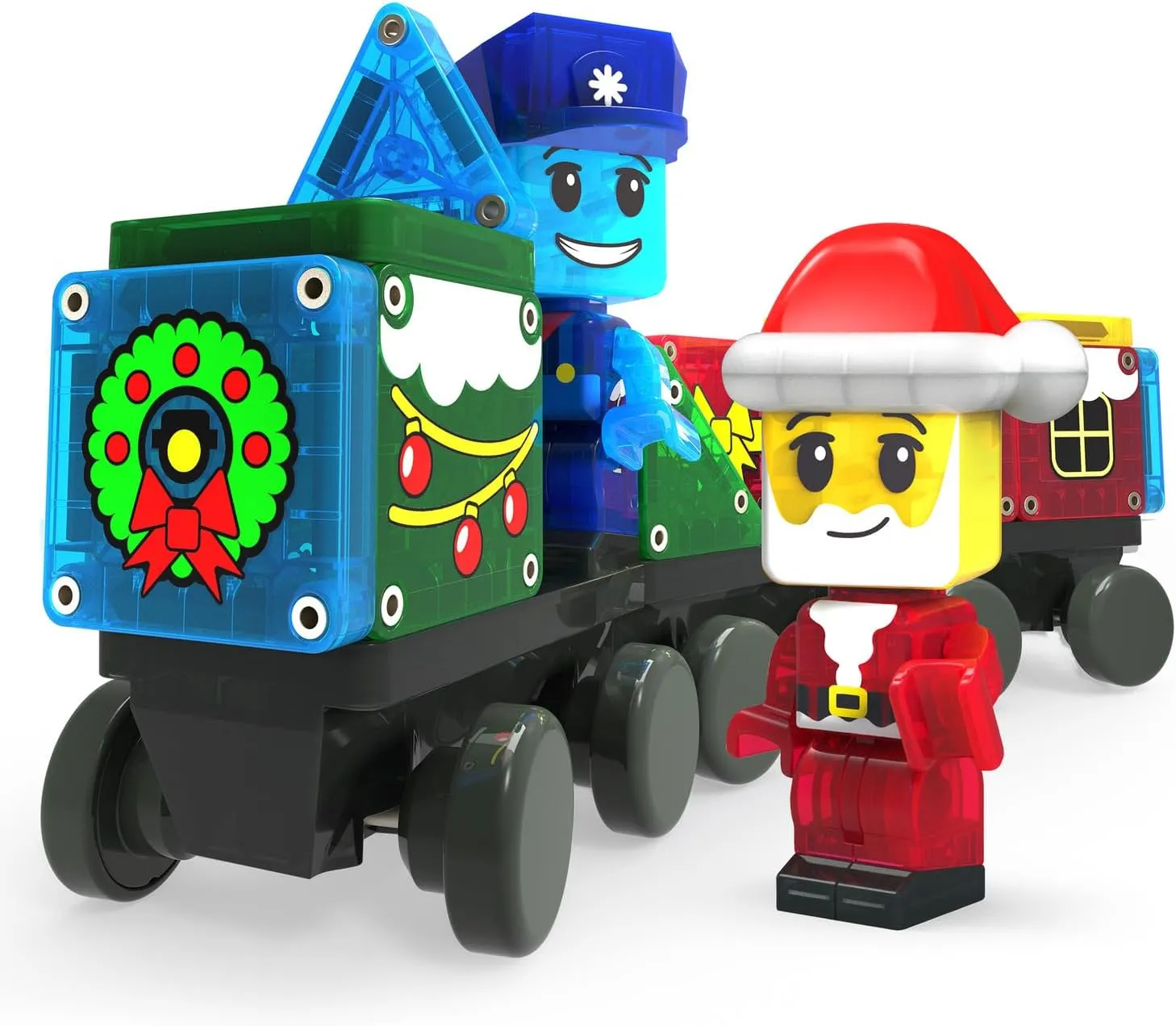 Magnetic Holiday Builder Advent Calendar – 34-Piece Creative Play Set