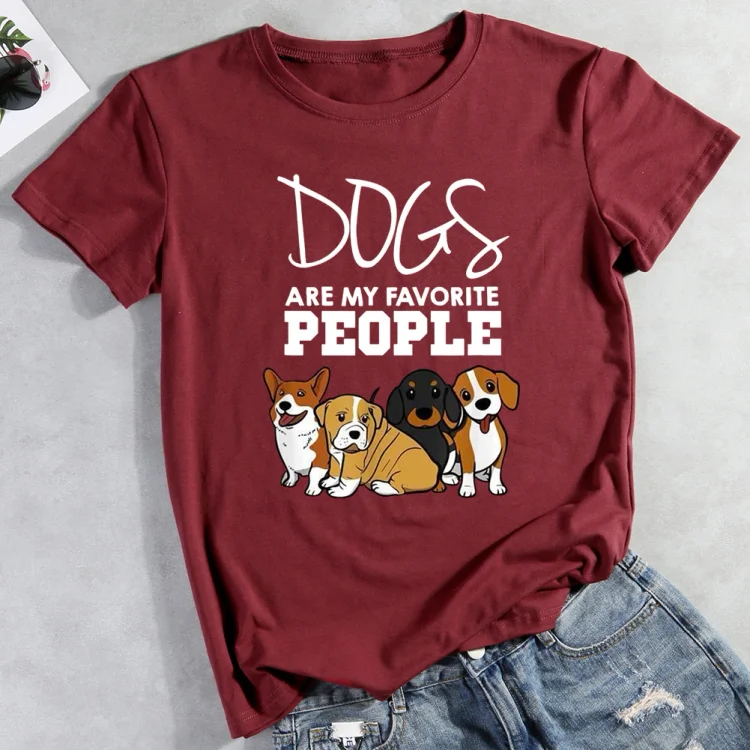 Dogs are my favorite people T-Shirt-013148