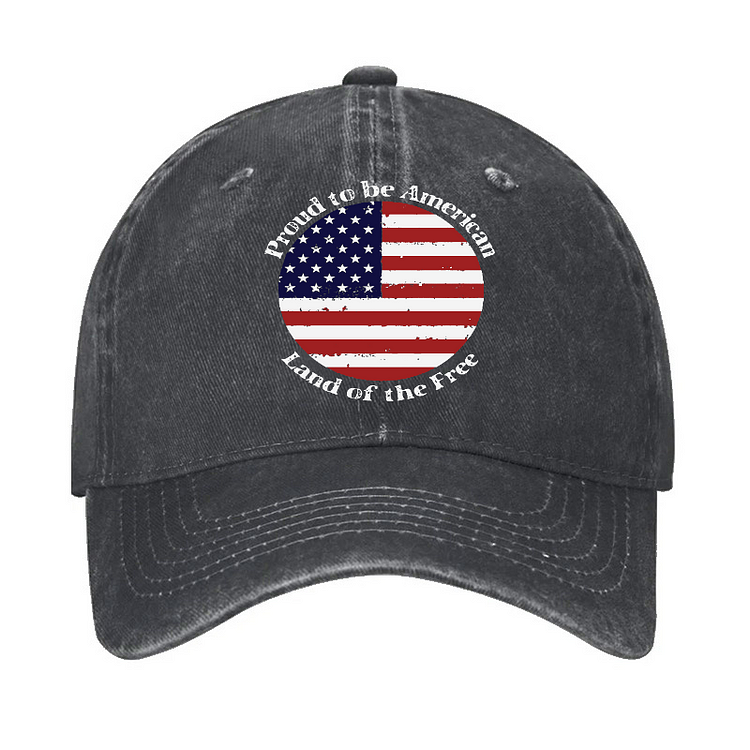 Men‘s Proud To Be American Land Of The Free Hat