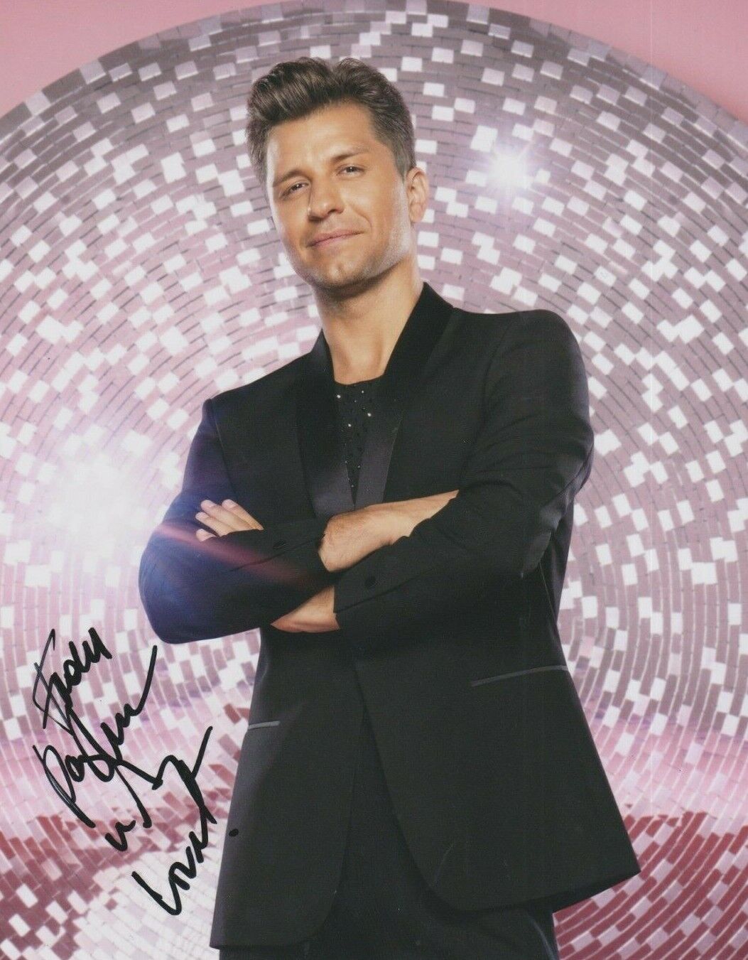 Pasha Kovalev **HAND SIGNED** 10x8 Photo Poster painting ~ Strictly Come Dancing