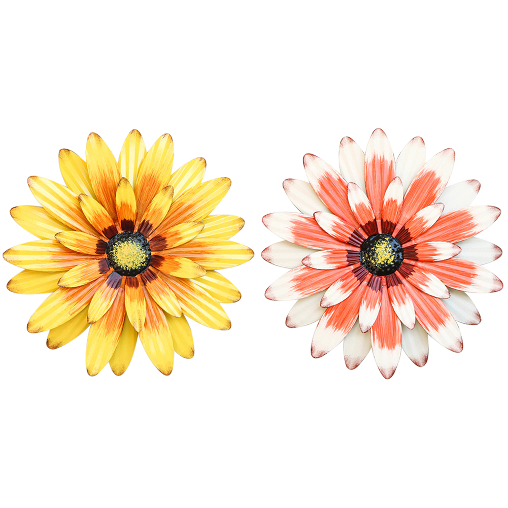 

3D Hanging Sun Flower Welcome Sign Wall Wrought Iron Sunflower Wreath Decor, 501 Original